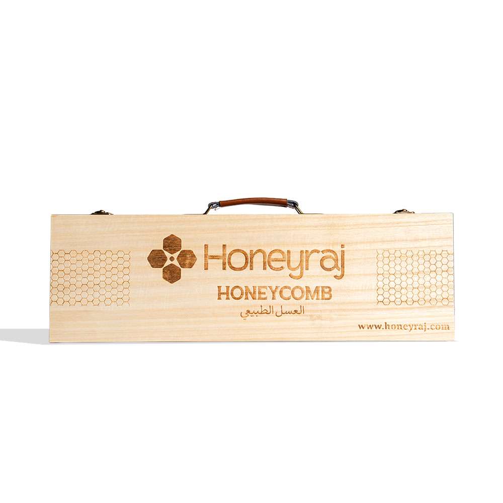 Natural Honeycomb 1kg (Wooden Gift Case)